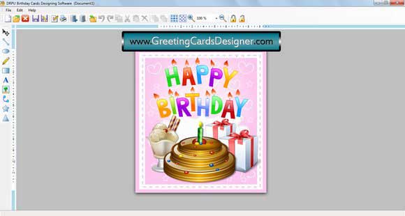 Screenshot of Birthday Cards Online
