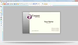 Business Card Maker Software Screenshot