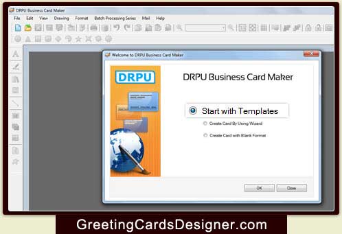 Business Cards Designing Program screenshot