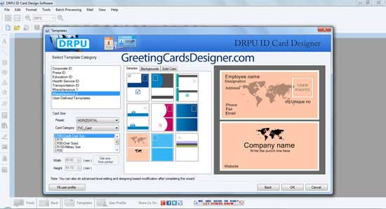 ID Card Designer Software screenshot