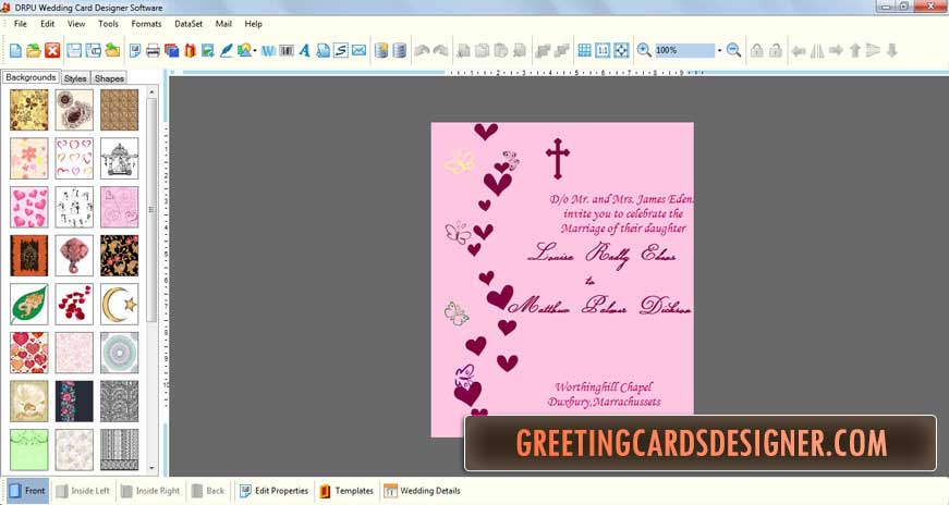 Wedding Cards Designing screenshot