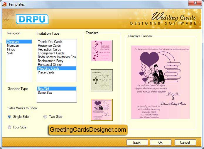 Design Wedding Card screenshot