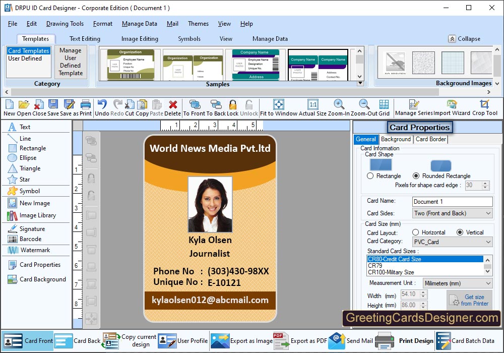 ID Card Designer - Corporate Edition