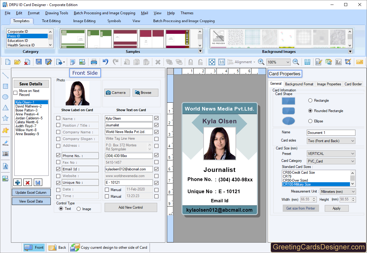 ID Card Designer - Corporate Edition