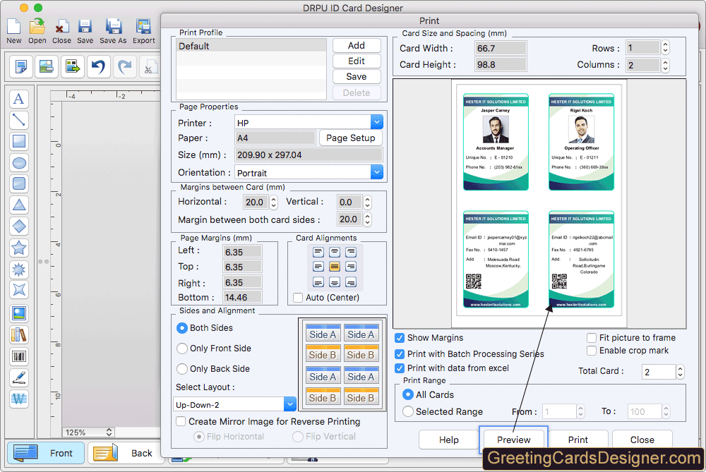 Print ID Card for Mac