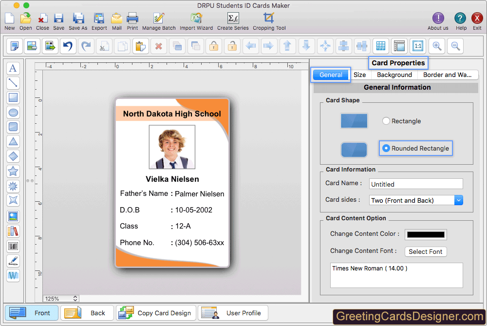 Students ID Cards Maker for Mac