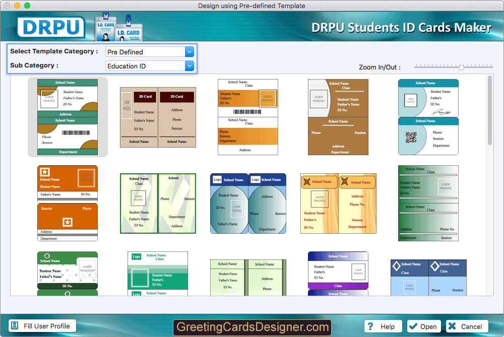 Students ID Cards Maker for Mac