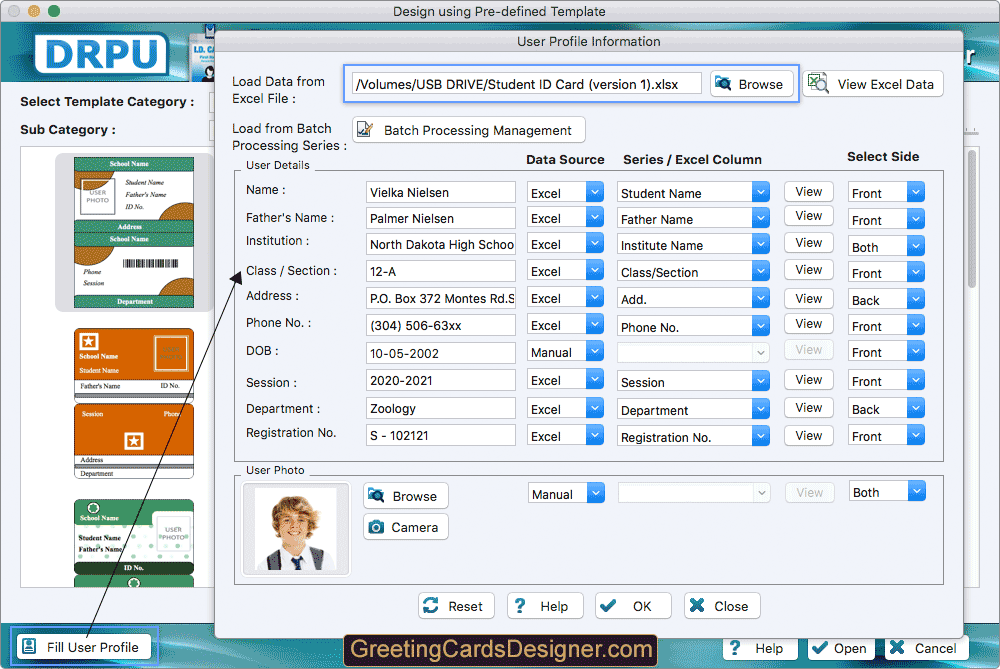 Students ID Cards Maker for Mac