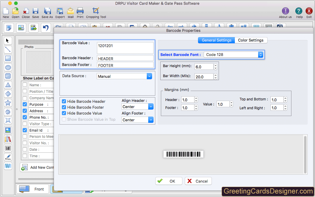 Barcode Properties